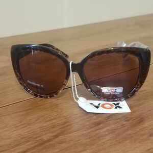 VOX Women's Brown Animal Print Trendy Sunoptics Sunglasses -